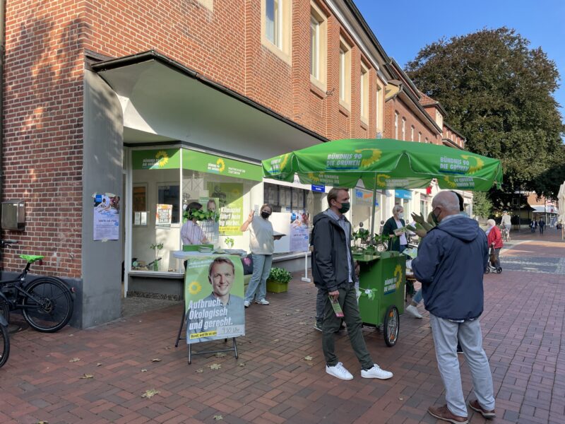 Zeigt das Grüne Büro in der Marktstraße in Greven