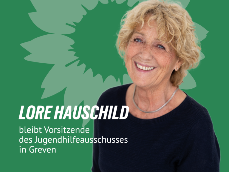 LORE HAUSCHILD BLEIBT VORSITZENDE DES JUGENDHILFEAUSSCHUSSES IN GREVEN